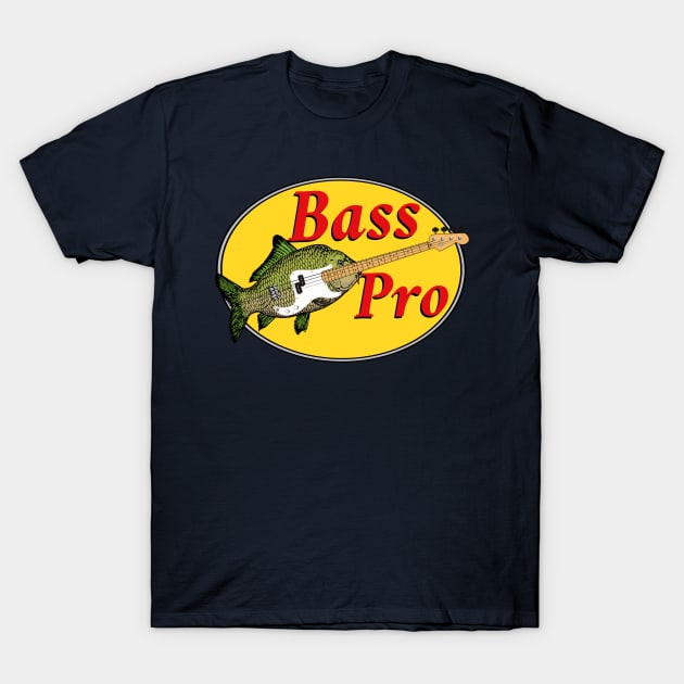 Bass Guitar Parody Musician Bassist 4 String Music Satire Shirt T-Shirt by blueversion